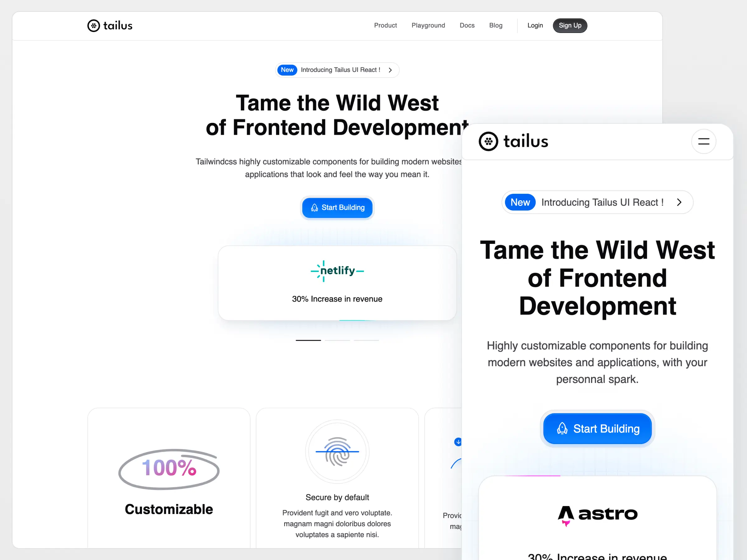 tailus ada template screenshot