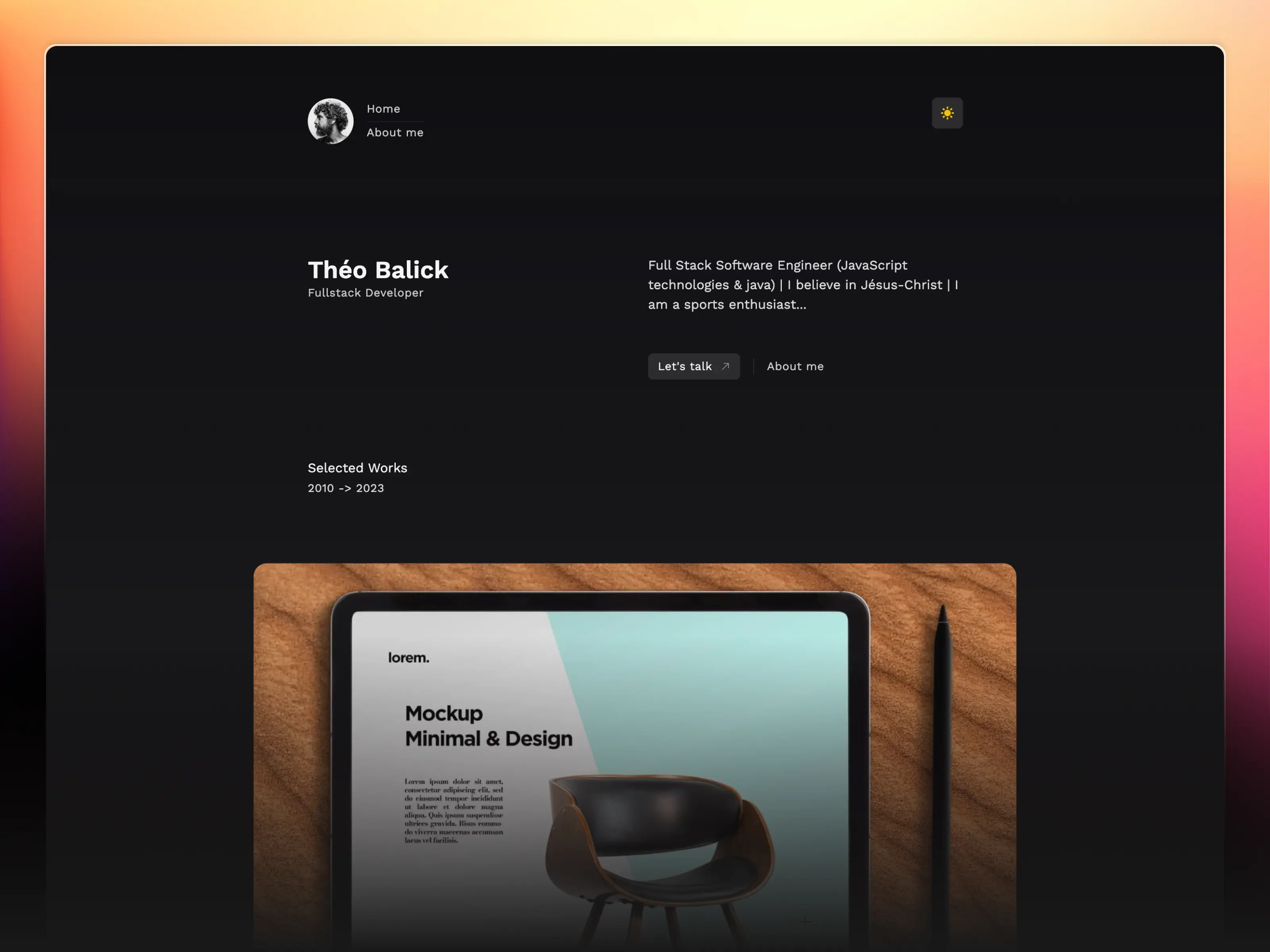 tailus tailfolio template screenshot